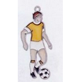3-1/2"x3-1/2" Stock Sun Catcher/ Ornament - Soccer Player